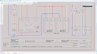 SEB01Schéma électrique de base 01éclairage tertiaire et CAO sous Xrelais Winrelais [upl. by Nongim]