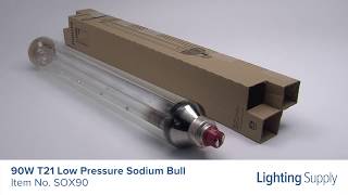 Philips 90W Low Pressure Sodium Bulb SOX90 [upl. by Mossberg]