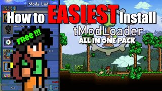 How to Easiest Install tModLoader All in One Pack for NonSteam Terraria [upl. by Naujid]