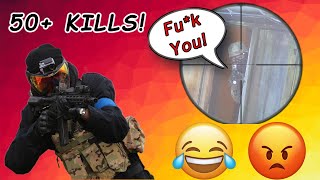 DESTROYING AIRSOFT PLAYERS WITH 50 KILLS💥🔫 BRAND NEW CQB MAP quotTHE BATTERYquot RIFT AIRSOFT UK🔋 [upl. by Aynor590]