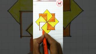 Easy optical illusion draw shorts Monos3DArt drawing viralvideo art video drawing subscribe [upl. by Turro982]