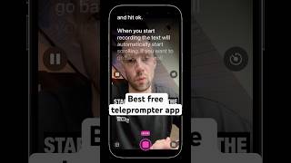 The best free iPhone teleprompter app to record video📱 [upl. by Nitsa219]