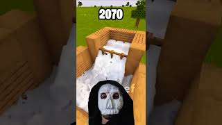 2023 vs 2070 minecrfat minecraft [upl. by Aniara]