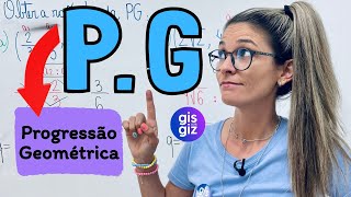 PROGRESSÃO GEOMÉTRICA PG AULA 1  TERMOS E RAZÃO DE UMA PG \Prof Gis [upl. by Scharaga]