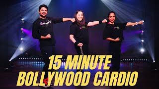 Bollywood Cardio Dance Workout and Toning  15 min HighLow Intensity Moves  Rangeela Dance Company [upl. by Ahcsatan]