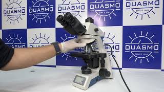 Quasmo ECO128 Research Biological Microscope Trinocular  Single Mould Body Microscope [upl. by Buffum43]