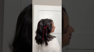 cutest holiday hairstyle that takes less than 5 minutes ❤️ holidays christmas hairtutorial hair [upl. by Webb]