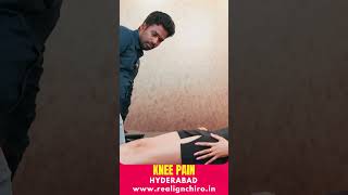 chiropractic for kneepain at realign hyderabad shorts [upl. by Tichonn]