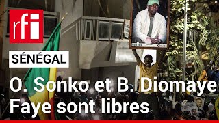 Scènes de liesse à Dakar après la libération des opposants Ousmane Sonko et Bassirou Diomaye Faye [upl. by Arnuad431]