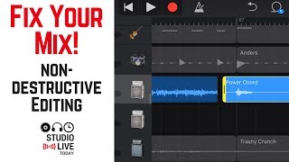 How to use nondestructive editing in GarageBand iOS [upl. by Nnaes]