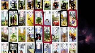 Lenormand Grand Tableau  Exemplu interpretare [upl. by Orion]