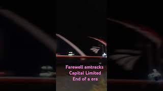 End of an era farewell to the Amtrak Capitol Limited [upl. by Aihc]