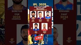 FIVE CAPTAINS Released AHEAD IPL2025 ACTION  ipl2025 [upl. by Lilian]