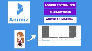 Adding customize character in animiz animation [upl. by Urbano]