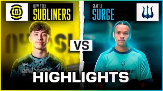 New York Subliners vs Seattle Surge HIGHLIGHTS  CDL Champs 2024  Winners Round 1 [upl. by Zippel436]