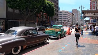 Downtown Los Angeles Sunday Walk See The City In 4k [upl. by Adlesirk]