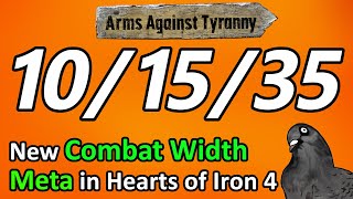 New meta and discussion about combat width in Hearts of Iron 4 [upl. by Arres]