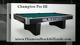 Champion Pro III Pool Table by Olhausen 4807921115 for Info [upl. by Smitt]