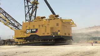 First Steps Of Caterpillar 8200 Dragline [upl. by Meluhs433]