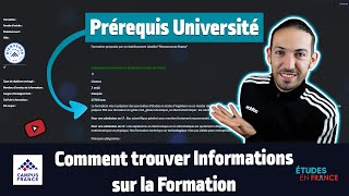 Comment trouver les Prérequis de luniversité Campus France Algérie 20242025 [upl. by Azyl]