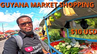 BIG SUNDAY MARKET Shopping in GUYANA Plaisance Market [upl. by Aicilana312]