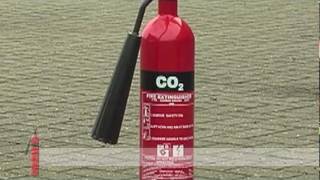 Fire Safety Training  How to use a CO2 Carbon Dioxide Fire Extinguisher [upl. by Ahsirek]