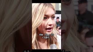 Gigi Hadid talks🙂🙂👏 about her fashion goals gigihadid fashion model trending shorts [upl. by Racklin]