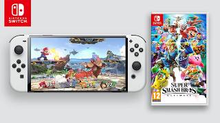 Super Smash Bros Ultimate on Nintendo Switch OLED Handheld [upl. by Luapnhoj]