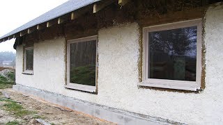 Strawbale Vlog 47  montaż okien i drzwi tarasowych [upl. by Ianteen243]