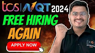 TCS Free NQT 2024 Batch Announced Again  TCS Hiring 2024 Batch  TCS NQT 2024 Batch Registration [upl. by Hnahk]