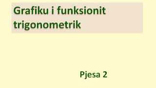 Grafiku i funksionit trigonometrik  Pjesa 2 Klasa virtuale [upl. by Assirolc]