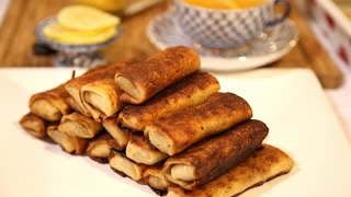 Meat Crepes Recipe  Blinchiki  Heghineh Cooking Show [upl. by Akinwahs]