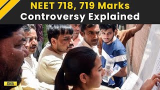 NEET Result 2024 NTA Explains How Students Scored 718719 Marks  NEET Marks Controversy Explained [upl. by Nimajeb]