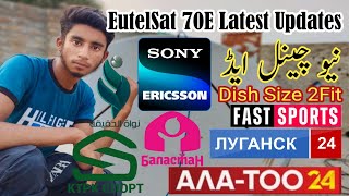 EutelSat 70E Latest Updates  EutelSat 70E New Channel Add  Pakpattan Dish Info [upl. by Yrakaz]