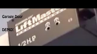 Liftmaster Professional 12 Hp Garage Door Demonstration [upl. by Wolram]