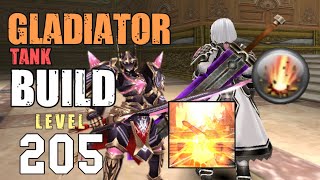 Gladiator Tank Lv205 Build  Toram Online [upl. by Ais]