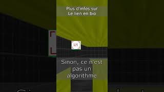 Quest Ce Quest Un Algorithme   science maths informatique shorts short [upl. by Ylhsa174]