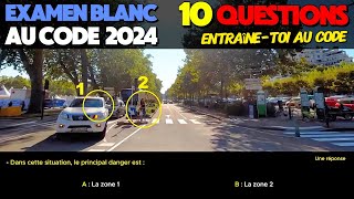 Test au code de la route 2024  10 Questions Express à lExamen blanc du permis de conduire [upl. by Anirhtak]