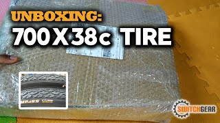 Unboxing 700x38c Tire  For MTB Gravel CX Bike  Compass Tire 700 x 38c  Switchgear Channel [upl. by Cocks]