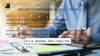 DECRETO SUPREMO N° 011 – 79 VC​ [upl. by Blasius]