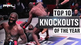 Top 10 KNOCKOUTS  2023 PFL Season [upl. by Gievlos161]