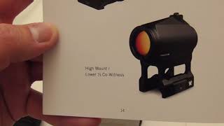 Vortex Optics Crossfire Red Dot Unboxing [upl. by Luzader]