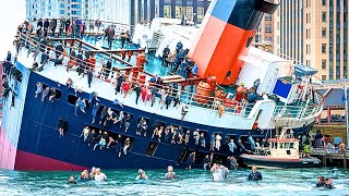 Cámaras Graban Hundimiento de Barco PEOR que Titanic [upl. by Dibbell]