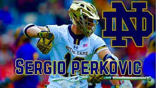 Sergio Perkovic Notre Dame Career Lacrosse Highlights [upl. by Orlena]