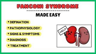 Fanconi syndrome pathophysiology symptoms diagnosis treatment pathology made easy [upl. by Anomahs357]