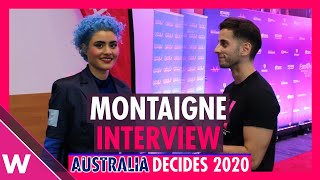 Montaigne – “Don’t Break Me” Eurovision Australia Decides 2020 winner  Interview [upl. by Mide]