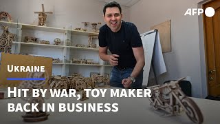 Hit by war Ukraine toy maker back in business  AFP [upl. by Esimehc520]