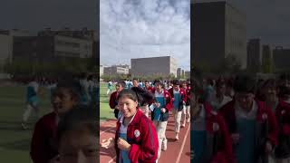 Middle school PE class in Tashkurgan small frontier town borders Afghanistan in Xinjiang Pamir​ [upl. by Jorin394]