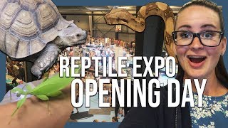 BEHIND THE SCENES  REPTILE EXPO  Part 2 Opening day [upl. by Waverly]