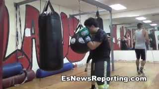 first day at boxing gym EsNews [upl. by Ainig951]